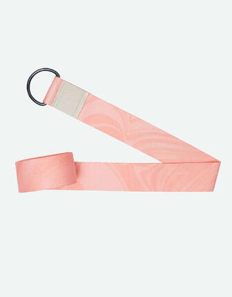 Sangle de yoga 100 % coton Yoga Design Lab - Corail