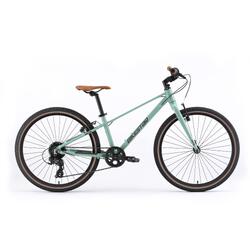Vélo de ville 24" pour enfants 9 ans, VTC en aluminium léger 9 kg, 8 vitesses