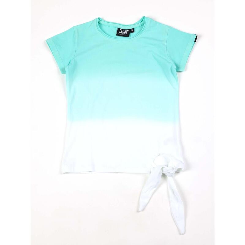 T-shirt a maniche corte da bambina in cotone Leone Bright