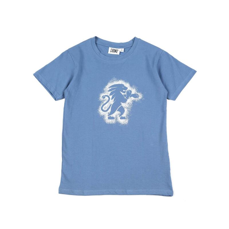 T-shirt maniche corte da bambino in cotone Leone Tie Dye