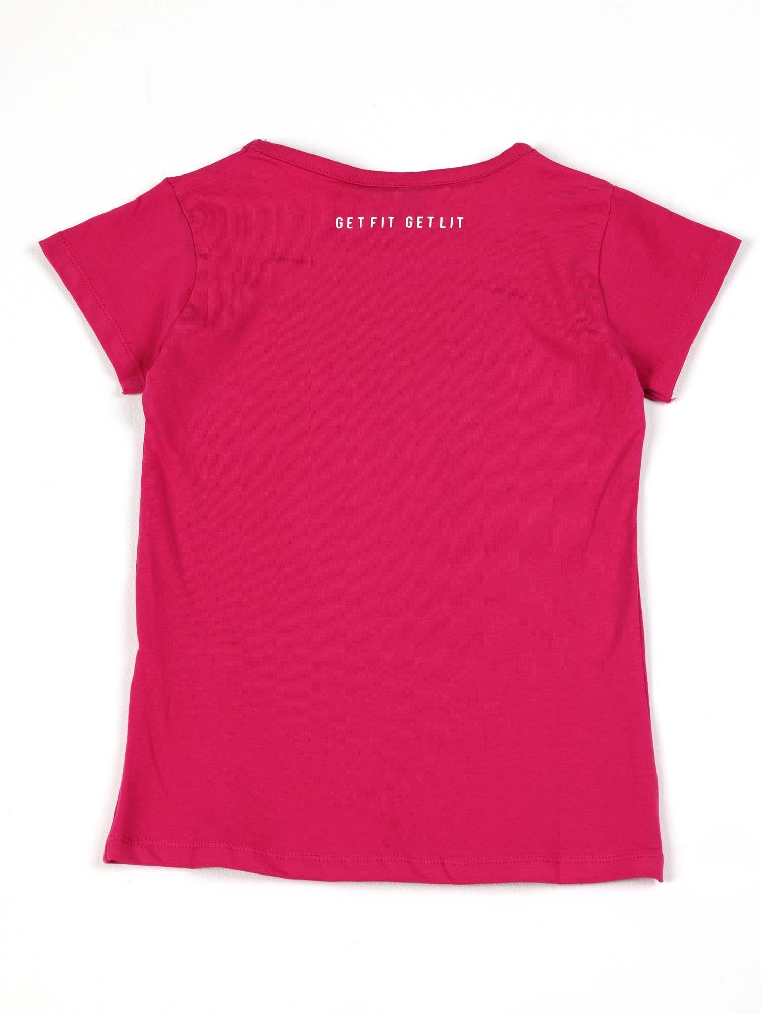 T-shirt a maniche corte da bambina in cotone Leone Multicolor 2/2