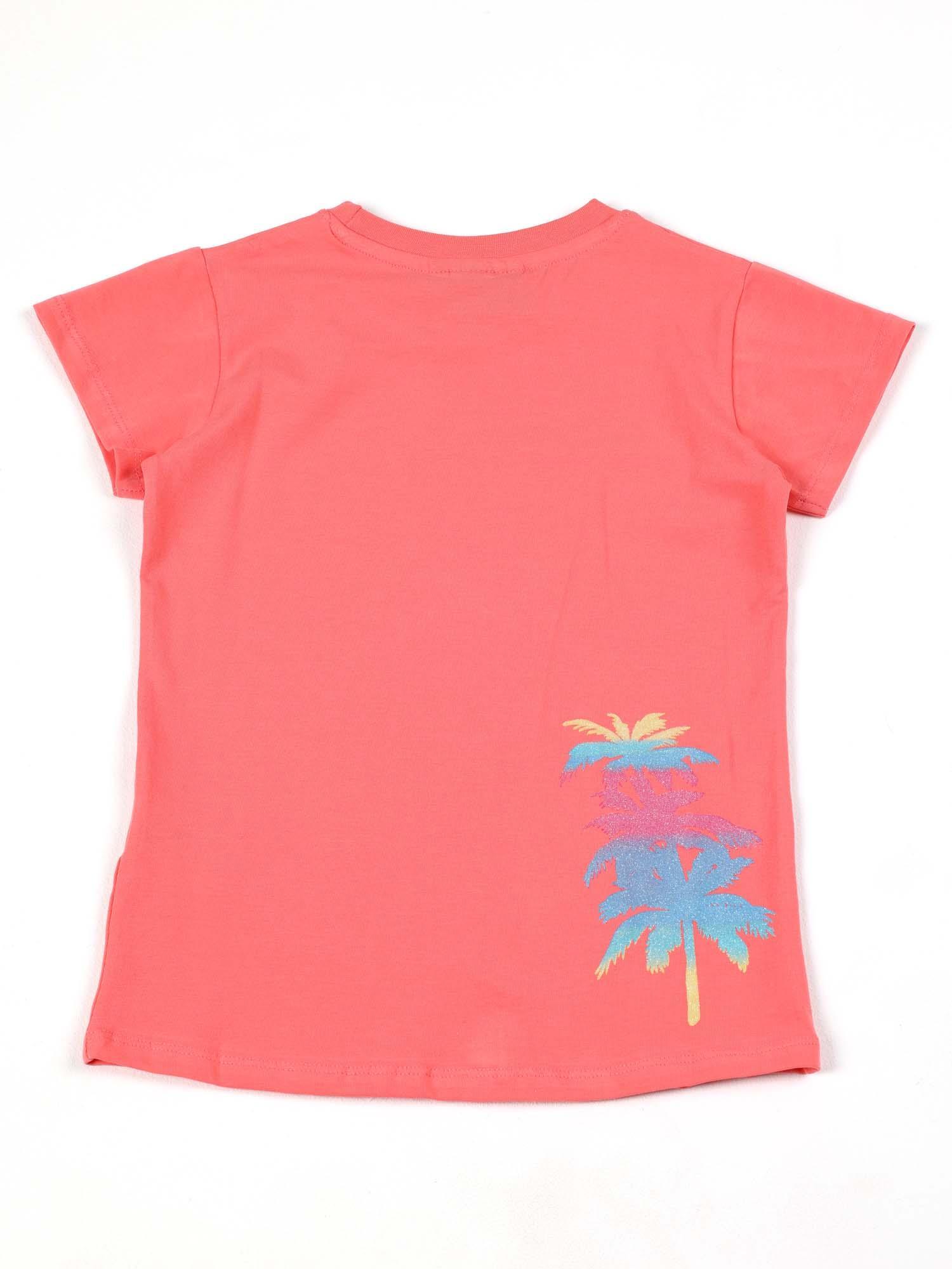 T-shirt manches courtes en coton Bright Leone pour fille 2/4
