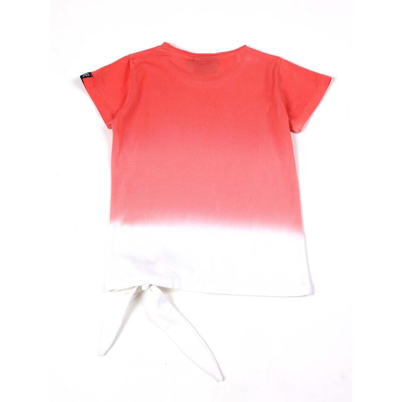 T-shirt a maniche corte da bambina in cotone Leone Bright