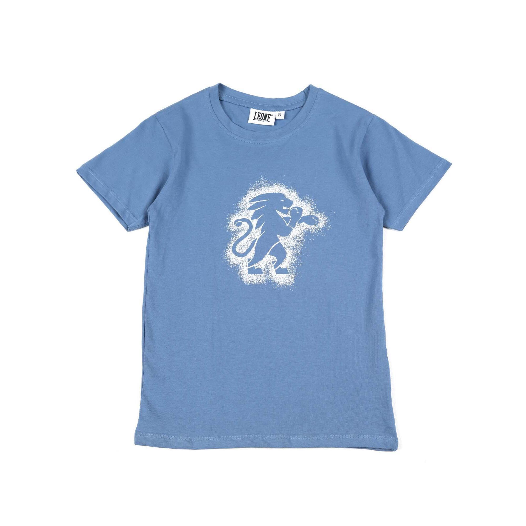 Leone 1947 Apparel - T-shirt Manches Courtes En Coton Leone Tie Dye Pour Enfant - T-shirt Manches Courtes - Bleu - Decathlon