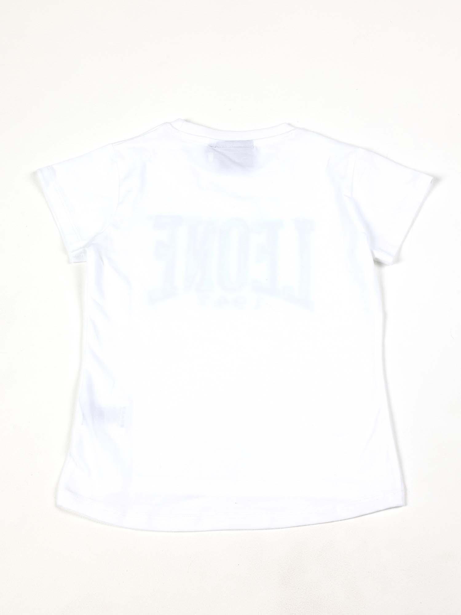 Leone Camiseta de algodón de manga corta para niña azul 2/2