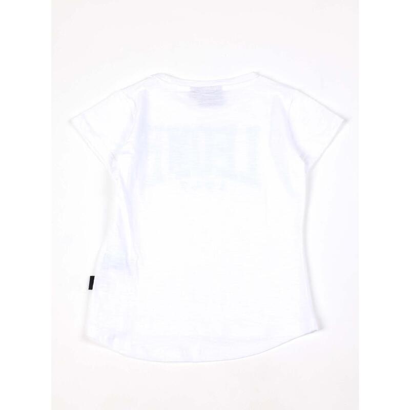 T-shirt a maniche corte da bambina in cotone Leone Bright