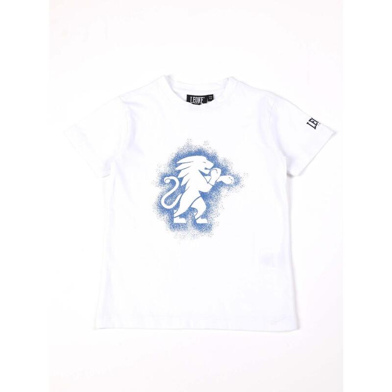 T-shirt maniche corte da bambino in cotone Leone Tie Dye