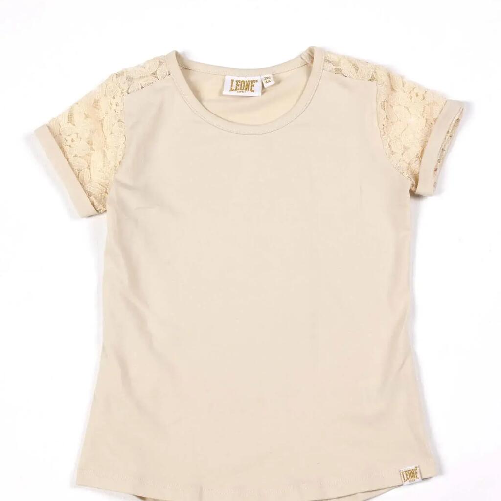 Girl t-shirt short sleeves Lace