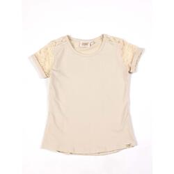 Leone Lace stretch katoenen T-shirt met korte mouwen voor meisjes