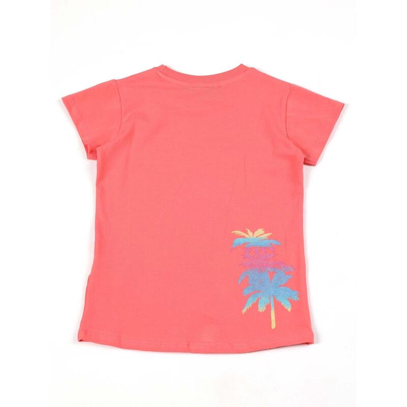 T-shirt à manches courtes en coton Leone Bright pour fille