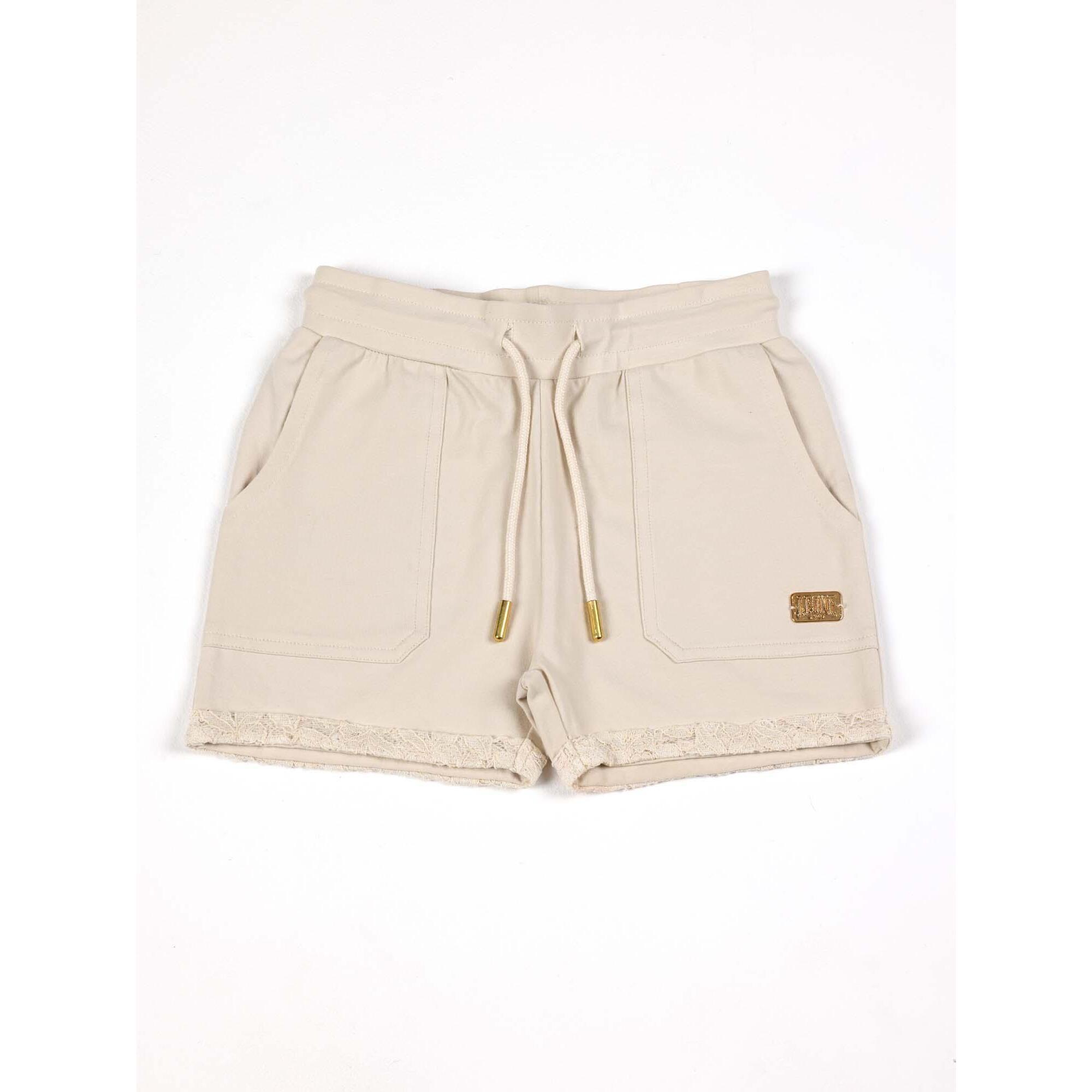 Calções Leone Lace de algodão elástico para menina
