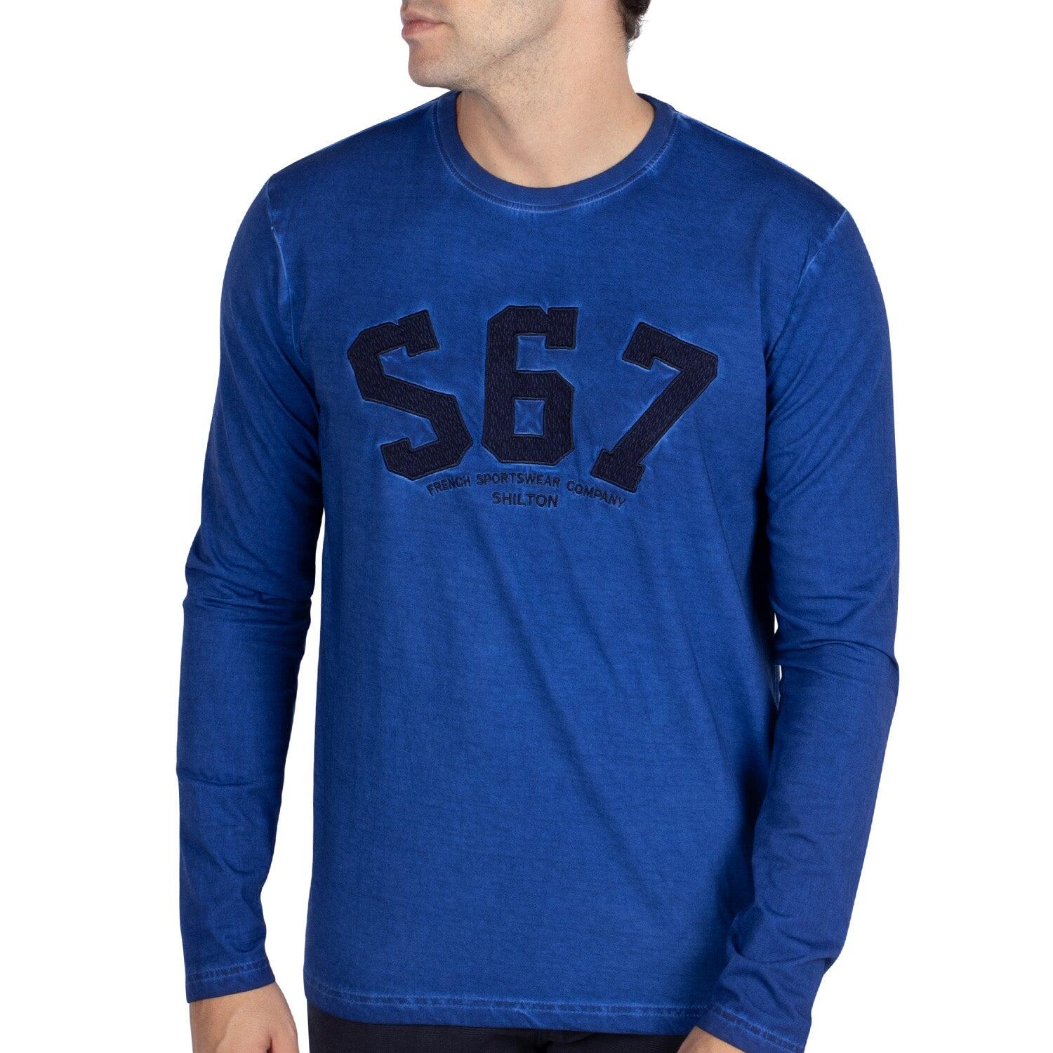 Shilton - T-shirt Original S67 Homme - T-shirt Manches Longues - Bleu - 56 3xl - Decathlon