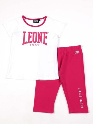 Ensemble complet fille avec t-shirt et legging Leone Multicolor