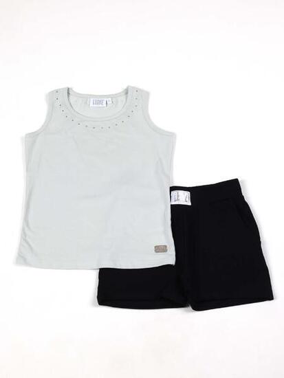 Ensemble complet pour fille avec débardeur et short Leone Be Glam