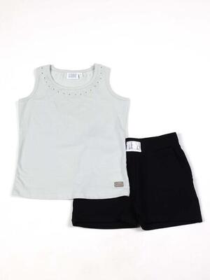 Komplettset für Mädchen mit Tanktop und Shorts von Leone Be Glam