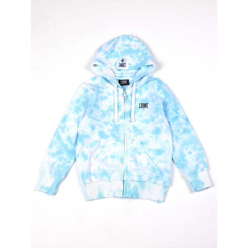 Leone Tie Dye sweatshirt met capuchon zonder rits voor kinderen