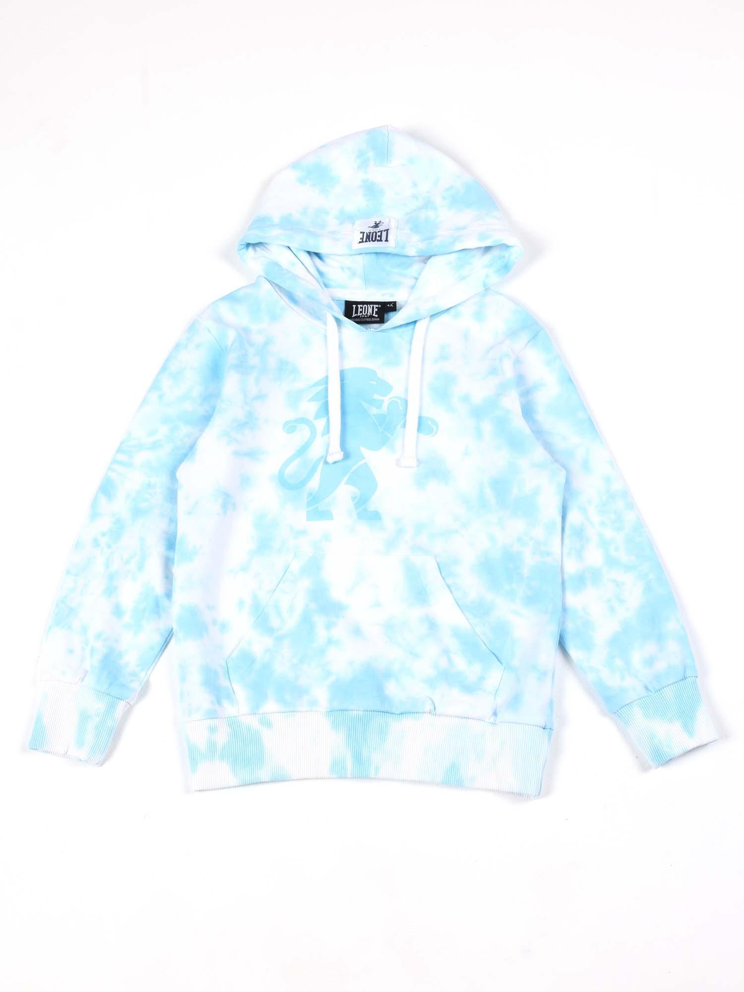 LEONE 1947 APPAREL Leone Tie Dye sudadera sin capucha con capucha para niños