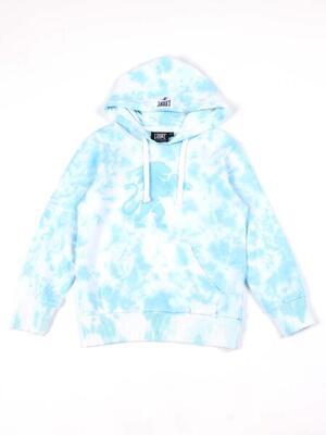 Felpa da bambino pull on con cappuccio non felpata Leone Tie Dye