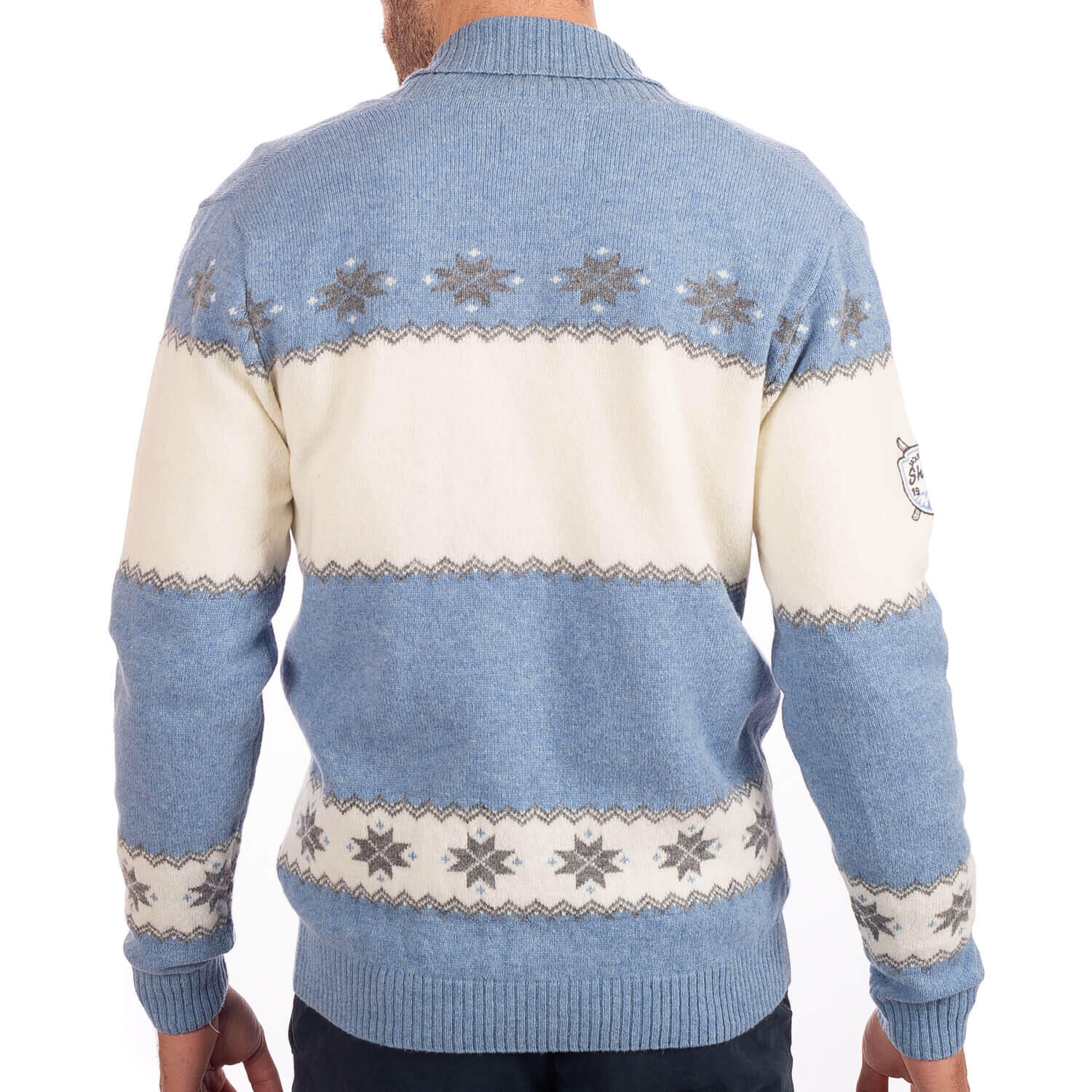 Cardigan montagne 100% laine homme 2/5