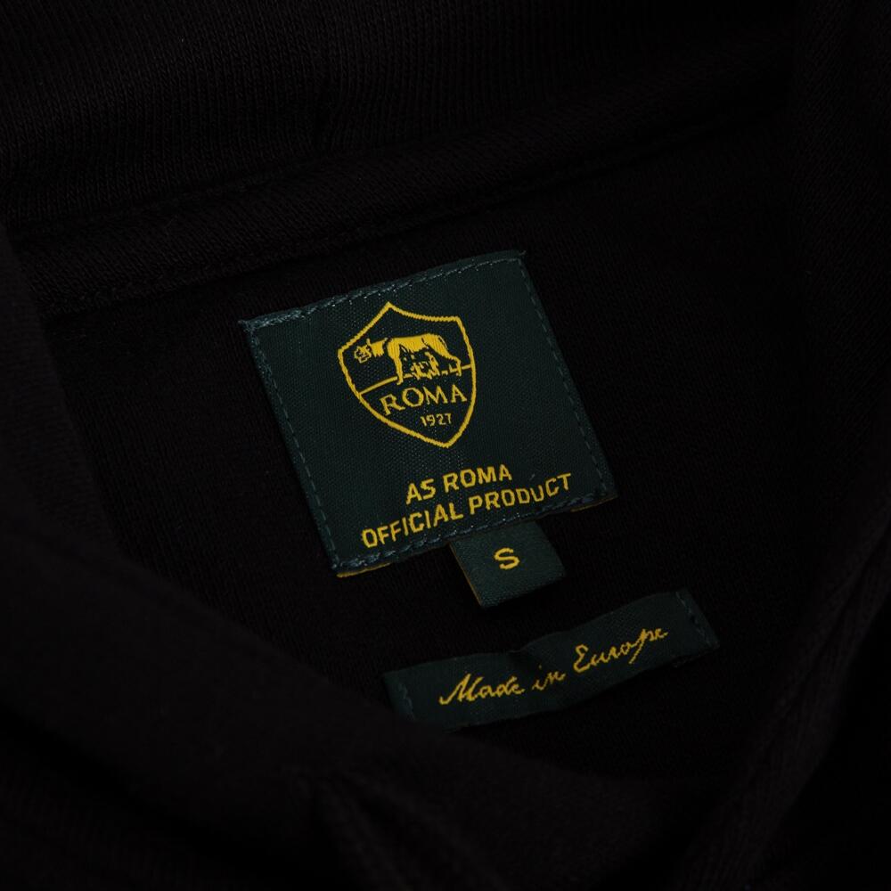 Herren - Kapuzensweatshirt - AS Rom Taper - Schwarz 4/6