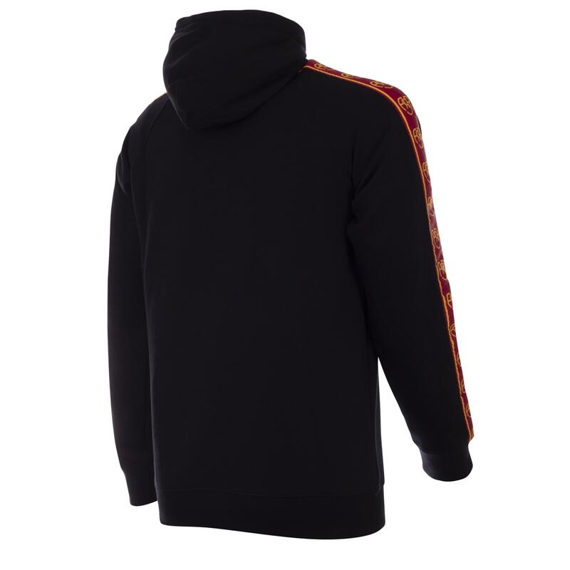 Bluza dla dorosłych z Kapturem - Dorosły - Taper Czarny AS Roma - Czarny