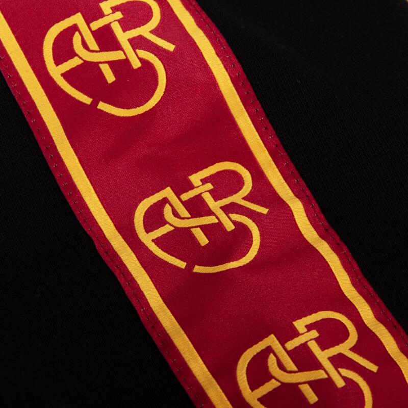 Bluza dla dorosłych z Kapturem - Dorosły - Taper Czarny AS Roma - Czarny