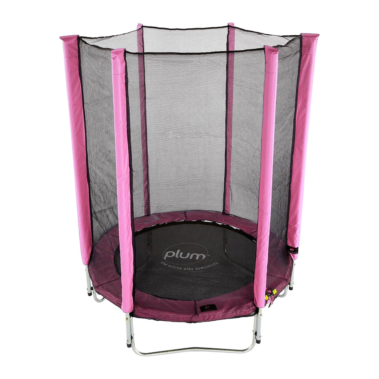 Plum Trampoline met veiligheidsnet Junior Roze 1/6