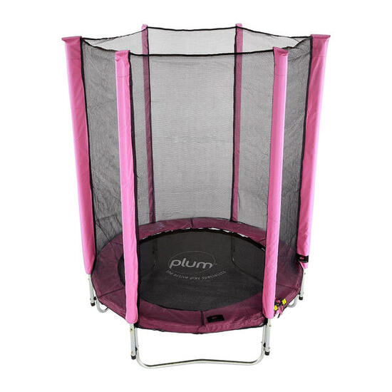 Plum Trampolino con rete di sicurezza Junior Rosa