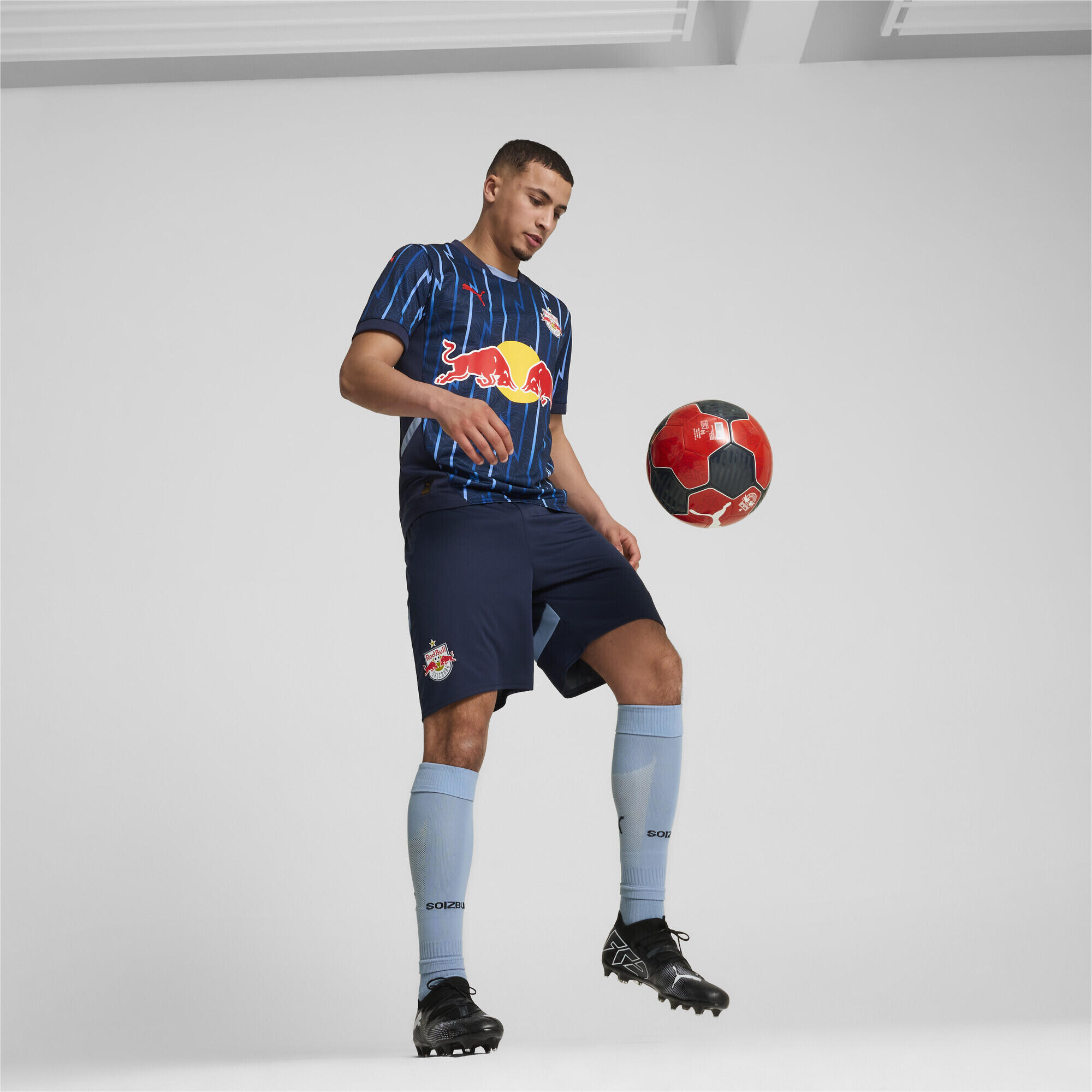FC Red Bull Salzburg 24/25 short voor heren PUMA Club Navy Red Blue 7/7