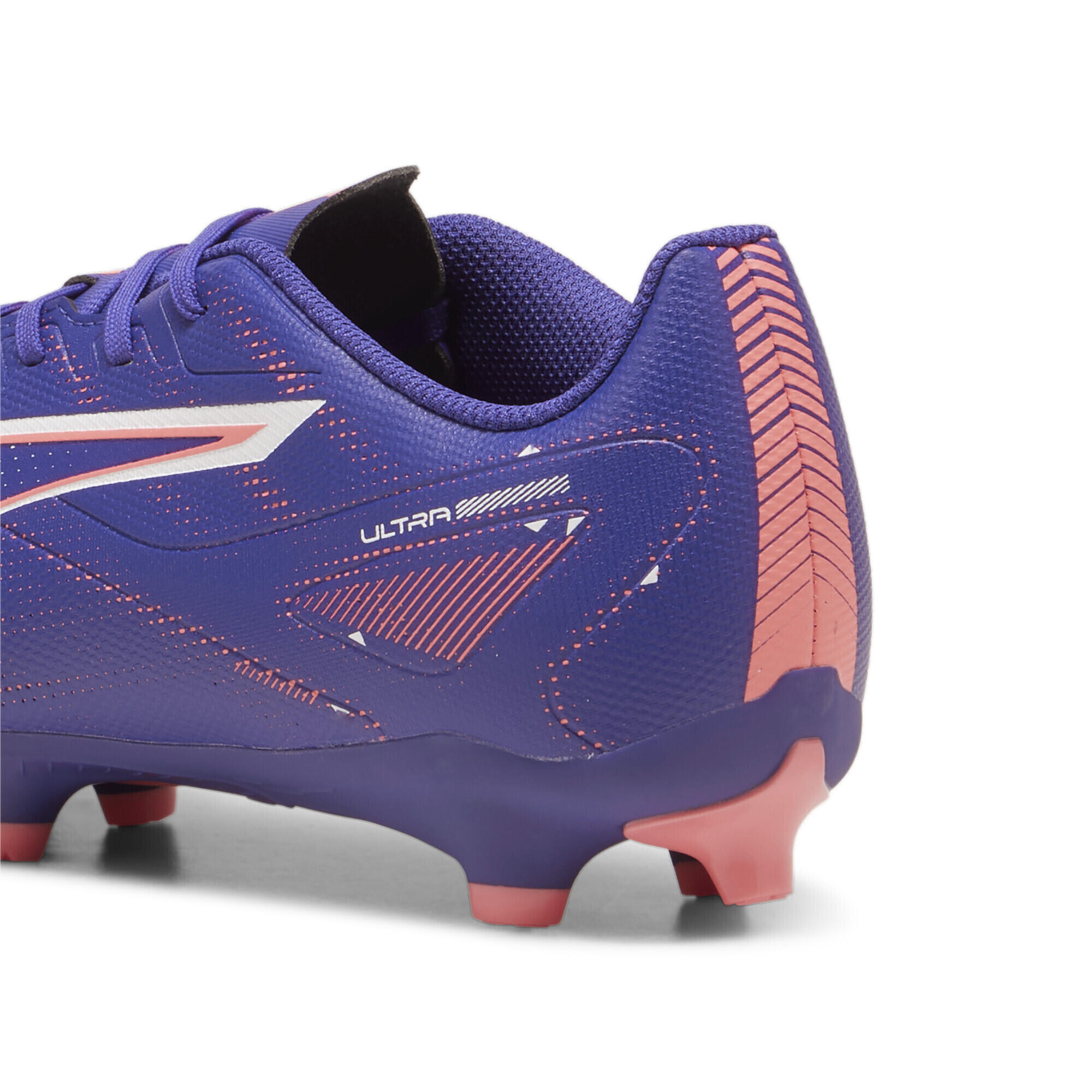 ULTRA 5 PLAY FG/AG voetbalschoenen PUMA Lapis Lazuli White Sunset Glow Blue Pink 4/7