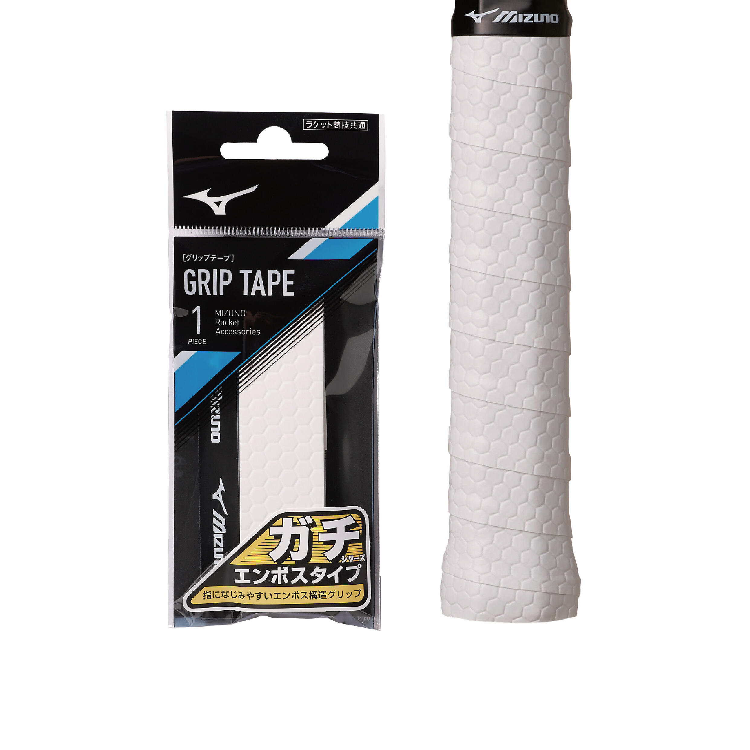 Badminton/Tennis Grip Tape GACHI Embossed Type 1pc/pk Red Made in Badminton/Tennis Grip Tape GACHI Embossed Type 1pc/pk Red Made in