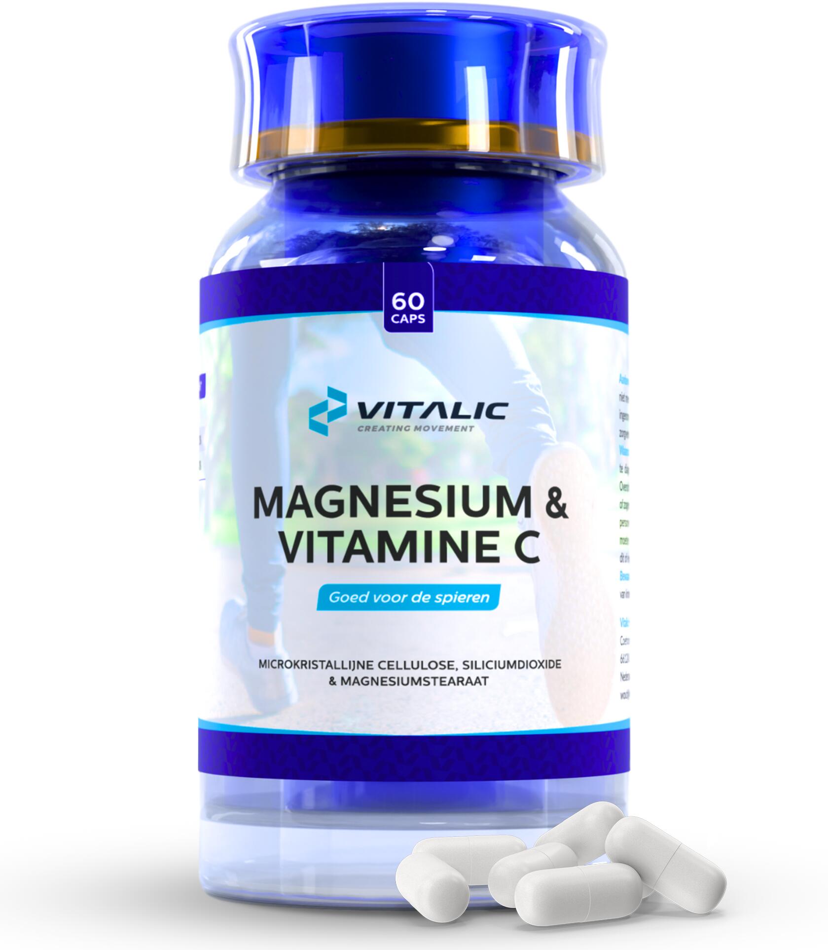 VITALIC Optimaal opneembare Magnesium glycinate tabletten met Vitamine C en Vitamine B6