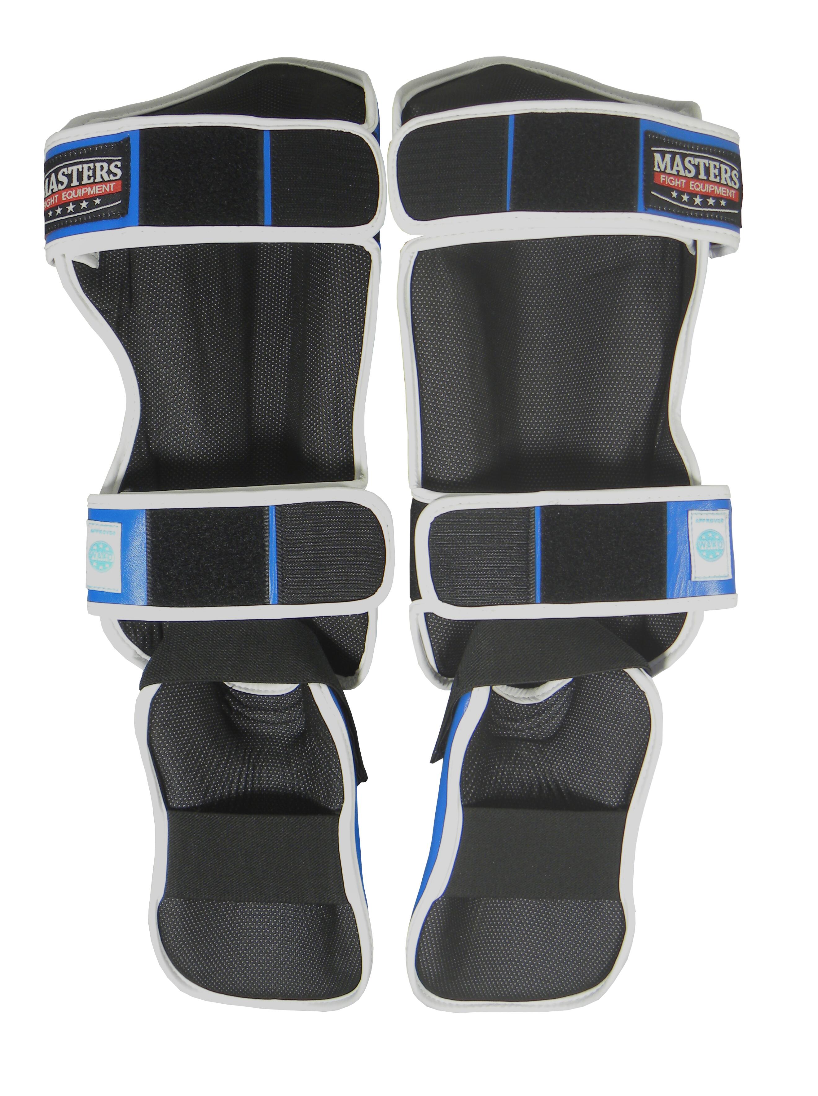 Ochraniacze piszczeli i stopy ze skóry naturalnej MASTERS FIGHT EQUIPMENT z Wako 3/3