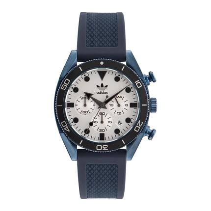Adidas Originals Chronographe Montre Bleu/Argent AOFH23004
