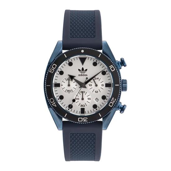 Adidas Originals Chronographe Montre Bleu/Argent AOFH23004