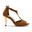 DQ1001 Chaussures de danse en marron avec semelle en daim - 8.0 cm thin