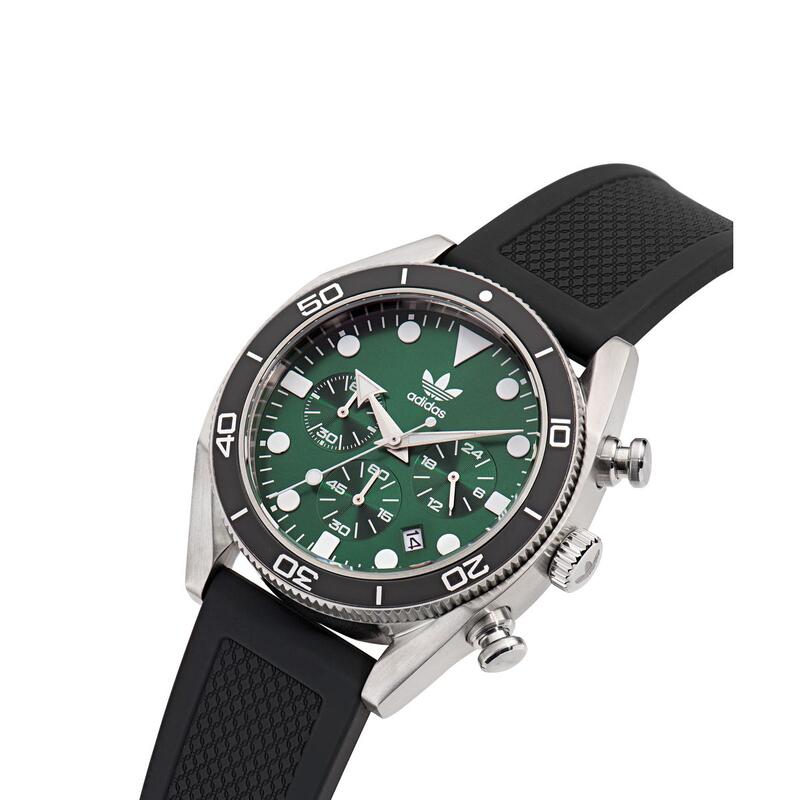 Adidas Originals Chronograaf  Horloge Zwart/Groen AOFH23005