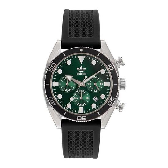 Adidas Originals Chronographe Montre Noir/Vert AOFH23005