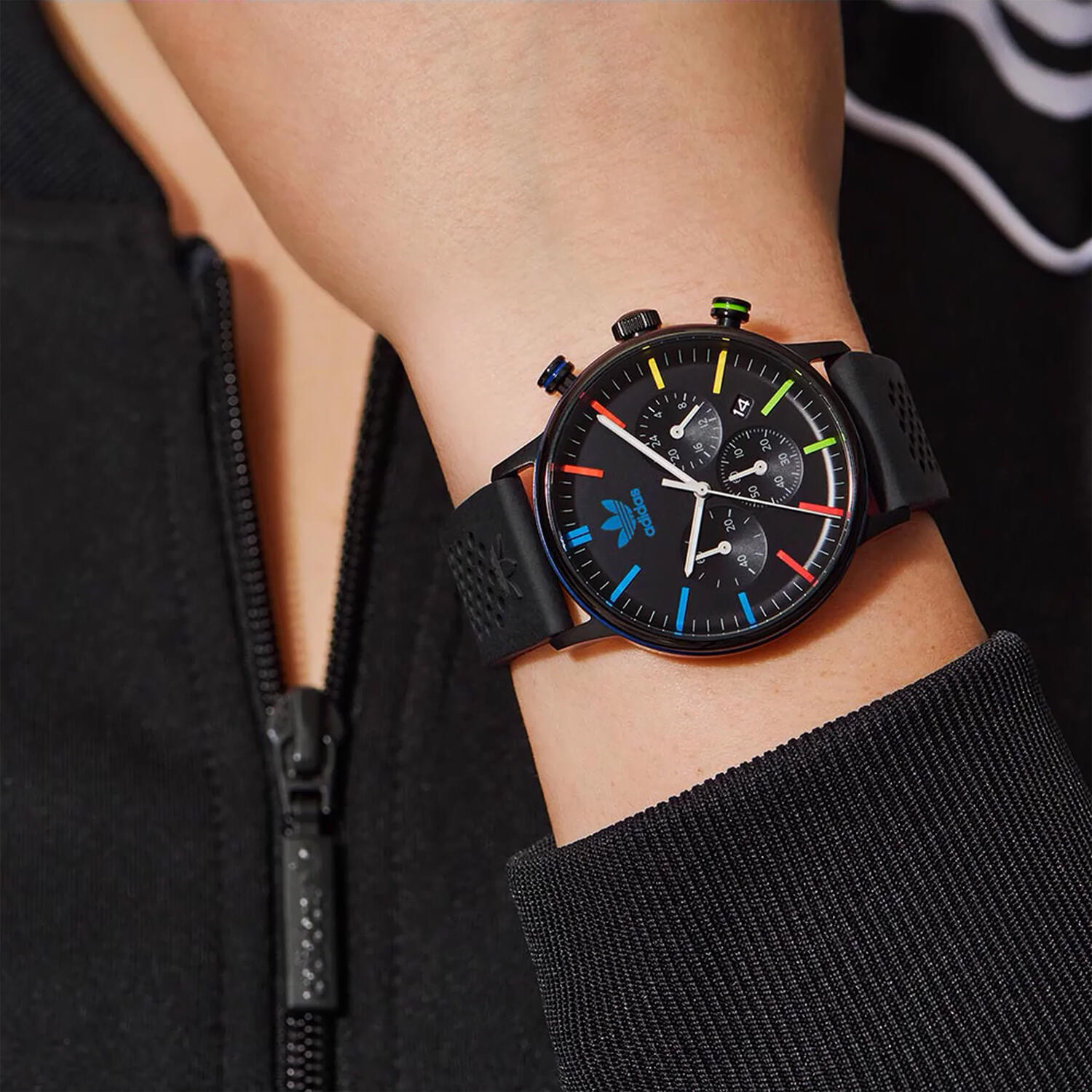 Adidas Originals Chronographe Montre Noir/Noir AOSY23021 4/6