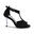 DQ1001 Chaussures de danse en noir avec semelle en daim - 8.0 cm thin