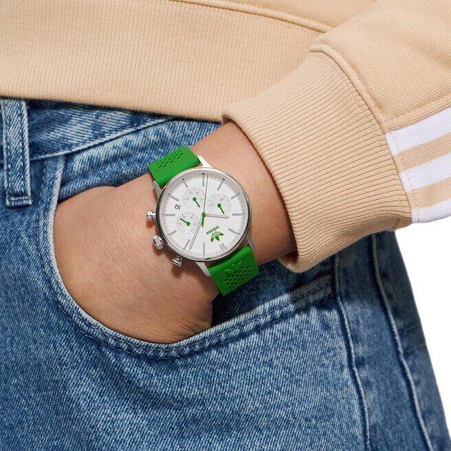 Adidas Originals Chronograaf  Horloge Groen/Wit AOSY23020