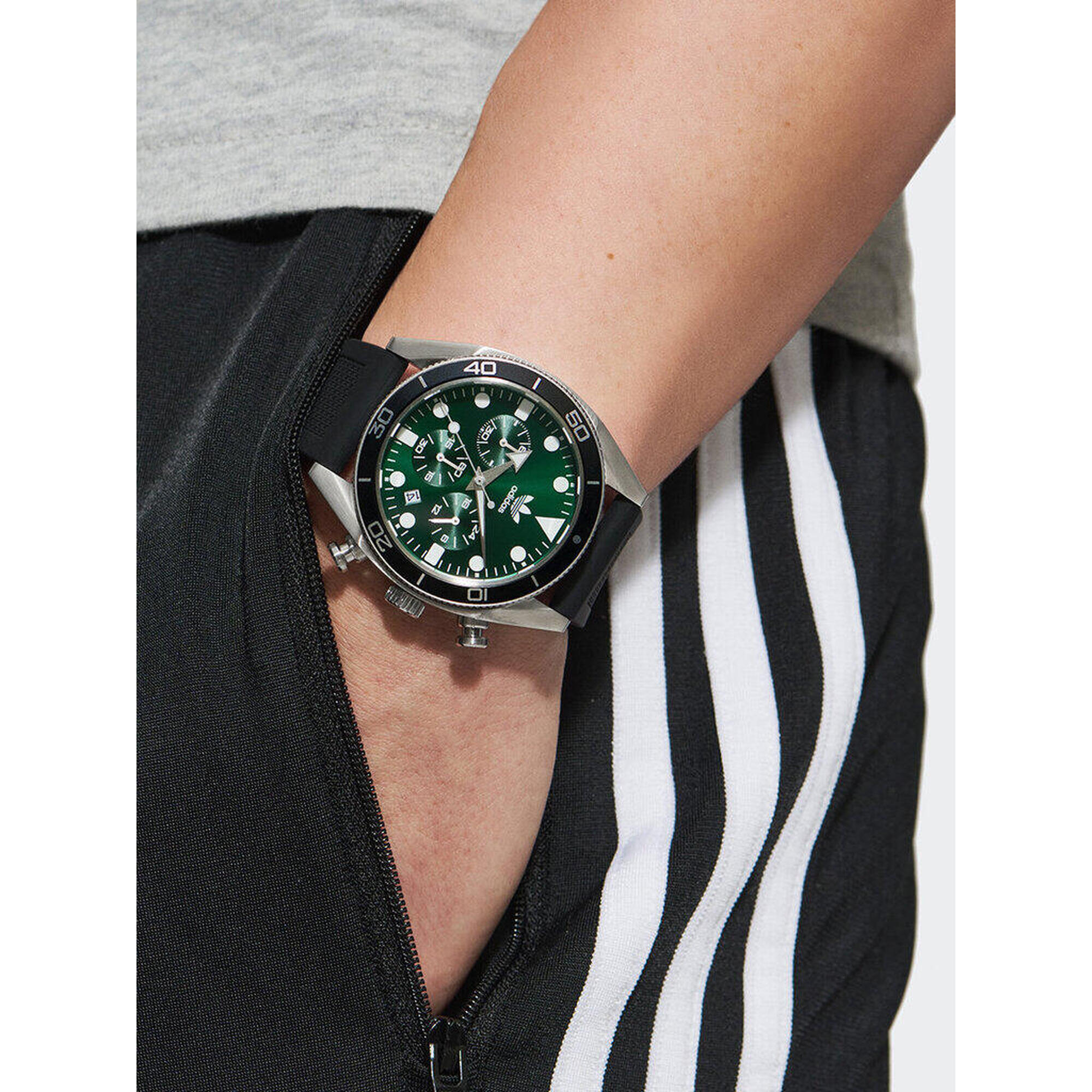 Adidas Originals Chronographe Unisexe Vert / Noir AOFH23005