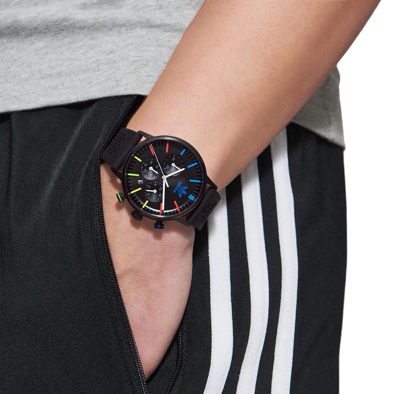 Adidas Originals Chronographe Montre Noir/Noir AOSY23021 5/6