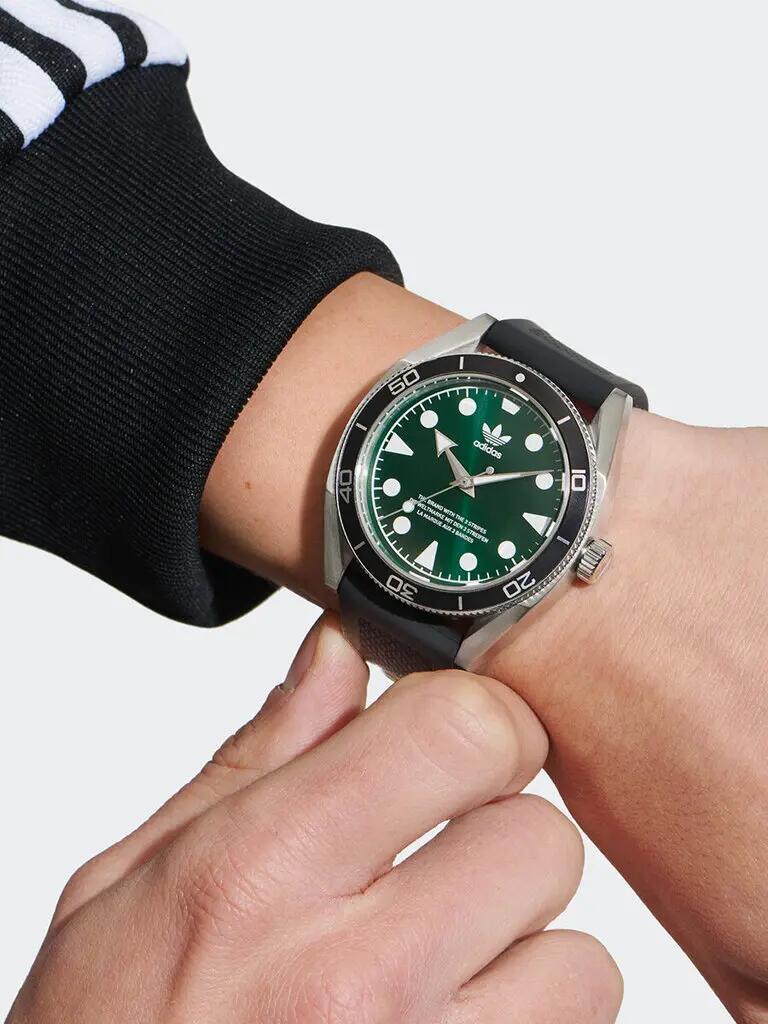 Adidas Originals Analoog  Horloge Zwart/Groen AOFH23008 4/6