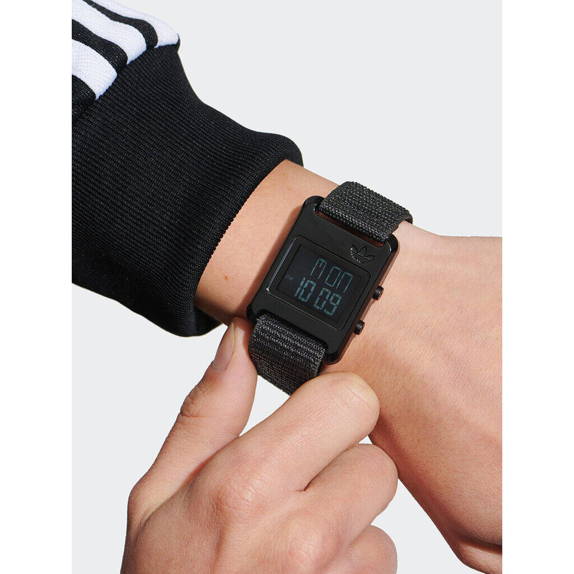 Adidas Originals Digitaal  Horloge Zwart/Zwart AOST23065