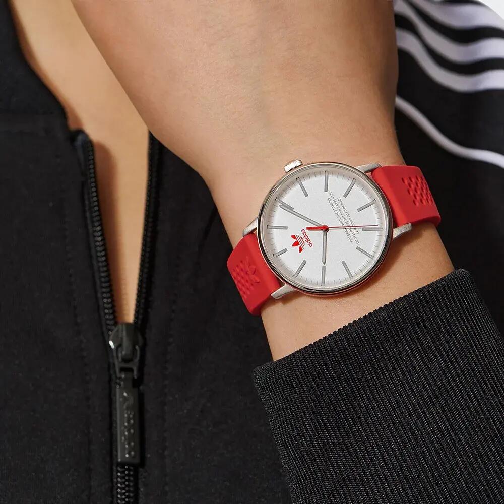 Adidas Originals Analogique Montre Rouge/Blanc AOSY23024 4/6