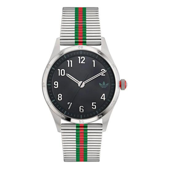 Adidas Originals Analogique Montre Argent/Noir AOSY23532