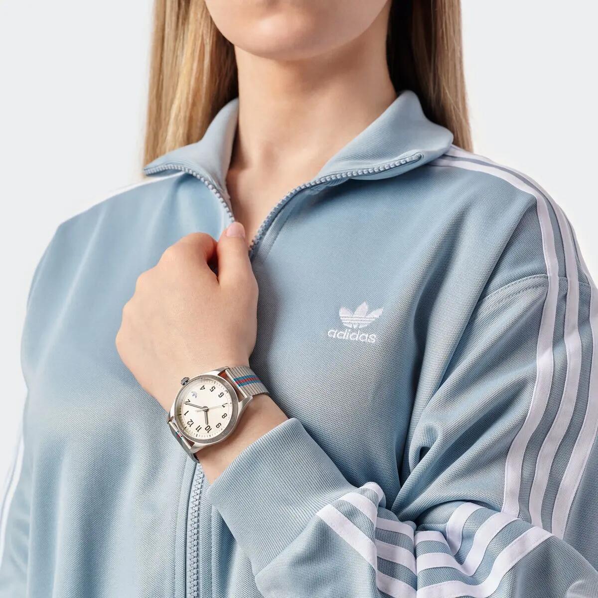 Adidas Originals Analogique Montre Argent/Blanc AOSY23531 5/6