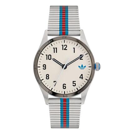 Adidas Originals Analogique Montre Argent/Blanc AOSY23531