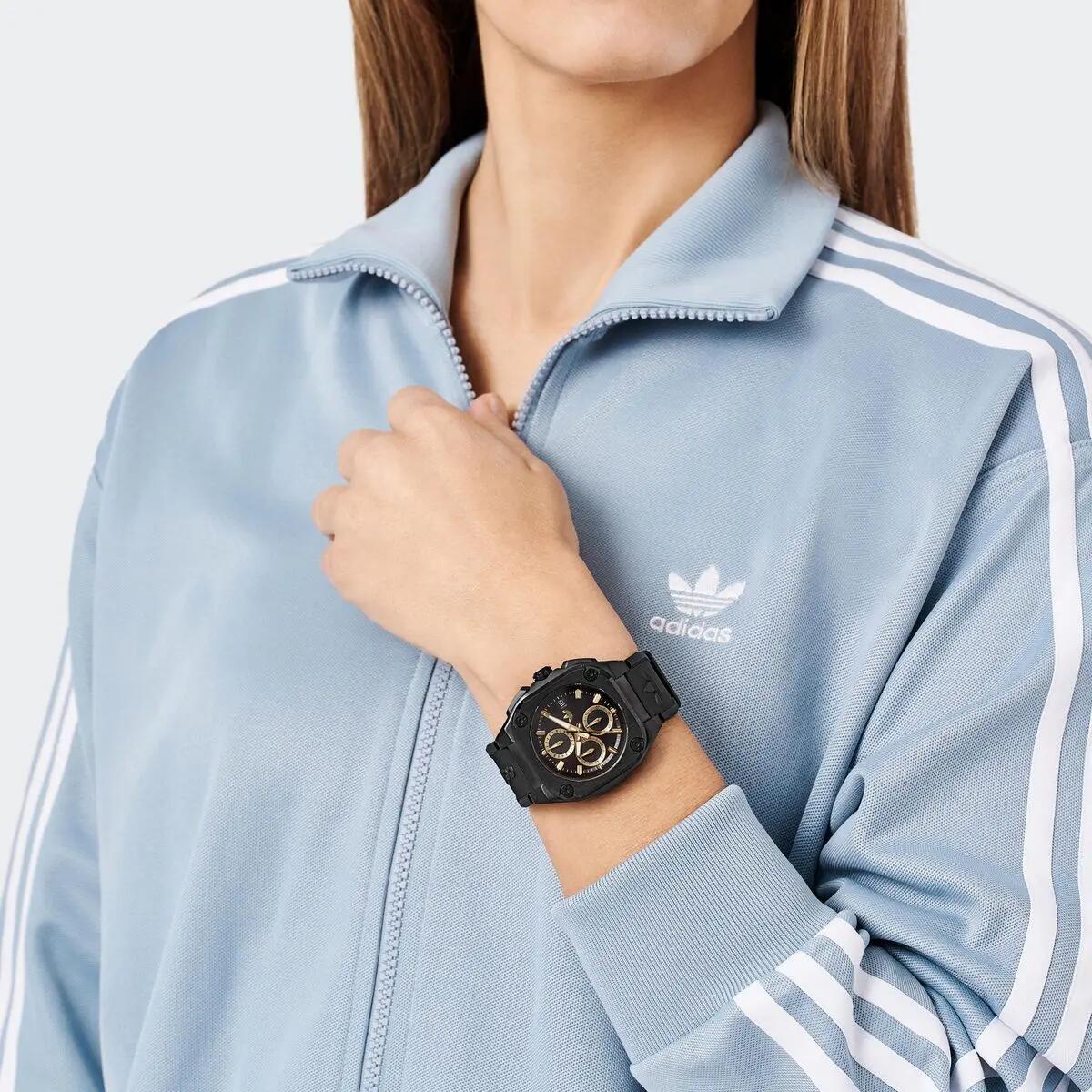 Adidas Originals Chronograaf  Horloge Zwart/Zwart AOFH24020 4/6